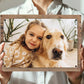 MUNDAZE Custom Portrait Metal Print on Reclaimed Wood Pallet Frame – Personalized Family Photo Gift – Glossy Aluminum Wall Art Keepsake – Made and Shipped in USA (10 x 7)