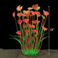 ALEGI Fish Tank Decorations Plastic Plants Large,Aquarium Artificial Plants Decoration Ornament Safe for All Fish-16 inch 2Pcs (Pink 2 pcs)
