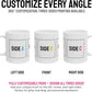 Personalized Coffee Mug – Custom Photo, Text, or Logo Ceramic Mug Tea Cup | Taza Personalizada with Picture or Message | Customized Gift Idea for Men & Women, Mom, Dad, Friends - White/Yellow | 15oz