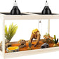 PROLEE Tempered Glass Bearded Dragon Tank,32 Gallon Reptile Tank with Meatl Mesh Roof and Front Sliding Door, Anti-Scratch Lizard Tank,Spacious Reptile Enclosure for Snakes,Lguanas, Chameleons (Oak)