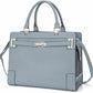 Fashion Pet Carrier Dog Cat Carrier Purse Soft-Sided Leather Handbag Pet Tote Bag for Small Dogs Puppy and Cats TSA Airline Approved (Grey)