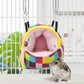 Wontee Hamster Bed Hideout Sugar Glider Hammock Small Animal Warm Bed House for Hamsters Hedgehogs Sugar Glider Gerbils Mice (Medium, Colorful Plaid)