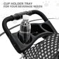 MoNiBloom 3 Wheels Pet Dog Cat Stroller for Small Medium Dogs Cats, Foldable Jogger Stroller w/Storage Basket and Cup Holder, Black Polka Dots
