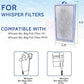 9 Count Assembled Medium Filter Cartridges Compatible with Tetra Whisper Bio-Bag Filters 10i PF10 Reptofilter 90 GPH Medium Replacement Filter Cartridges for Whisper Filter & Aquariums