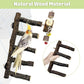 BNOSDM Natural Wood Bird Ladder Perch with Rotating Bell Toys-Exercise Stands for Parrot Climbing Chewing Parakeet Bridge Cage Accessories for Cockatiel, Conures, Lovebirds, Budgie