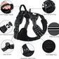 Taglory Light Up Dog Harness, Rechargeable No Pull Dog Vest with 3 Lightning Modes, Reflective Dog Harness with 2 Leash Clips & 4 Adjustable Slide Strips for Small Dogs, Black-Purple, S