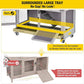 Aivituvin 36" Rabbit Hutch Bunny Cage Indoor Outdoor Guinea Pig Cage 2 Story Wth 2 Tray, Trap Door, Wheels