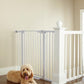 Cumbor 36" Extra Tall Baby Gate for Dogs and Kids with Wide 2-Way Door, 29.7"- 46" Width, and Auto Close Personal Safety for Babies and Pets, Fits Doorways, Stairs, and Entryways, White