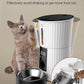 Petory Automatic Cat Feeders Wi-Fi - 4L Dry Food Dispenser for Cats and Dogs 10 Meals per Day Smart Pet Feeder with Desiccant Bag Dual Power Supply 10S Voice Recorder