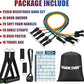 Exercise Resistance Bands with Handles for Working Out, 150/200/250/300 lbs Workout Bands Set with Door Anchor for Physical Therapy, Yoga, Pilates