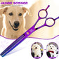 JASON Grooming Scissors for Dogs - Sharp Thinning Dog Shear with Muffler Pad, Stainless Steel Dog Grooming Shears Professional Texture Scissors for Pets