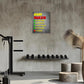Gym Quotes Wall Art,Inspirational Workout Wall Decor,Gym Rules Canvas Wall Art for Exercise Fitness Room