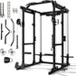 GXMMAT X6 Power Cage, 2200LB Multi-Function Power Rack with Independent Dual Aluminum Pulley System, Squat Rack for Home Gym Strength Training Equipment, Heavy-Duty Steel Construction