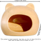 Ceramic Hamster Hideout Hamster House Guinea Pigs Hideout Accessories Hamster cage Accessories Chinchillas Hedgehogs Den and Small Pet Habitats (Orange)
