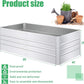 SnugNiture Galvanized Raised Garden Bed 8x4x2FT Outdoor Large Metal Planter Box Steel Kit for Planting Vegetables, Flowers