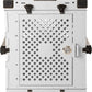 Impact Collapsible Dog Crate - Foldable Hard Crate for Large Dogs - Heavy Duty Travel Kennel with Powder-Coated Aluminum - Quick Setup for Indoor & Outdoor (White, 40" (40.5" L x 23" W x 29" H))