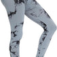 DIBAOLONG Womens High Waist Yoga Pants Cutout Ripped Tummy Control Workout Running Yoga Skinny Leggings