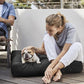 K9 Ballistics Tough Rectangle Pillow XXL Dog Bed - Removable Cover, Washable, Durable & Water Resistant Dog Bed Made for XX-Large Big Dogs 68"x40" Blue Quarz