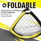Kids Soccer Goal for Backyard, 6x4 9x5 FT Portable Soccer Nets Pop Up with Ball, Agility Ladder, Cones, Target & Carry Bag for Toddler Youth Outdoor Indoor Training Practice Sports Games Play