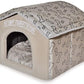 Best Pet Supplies Portable Indoor Pet House – Perfect for Cats & Small Dogs, Easy To Assemble – Brown