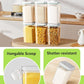 Ankou Airtight Food Storage Container with Pop Lid & 130ml Scoop, 4L/4.2qt *2 BPA-Free Cereal, Rice, Flour, Pasta & Snack Container, Stackable & Durable,Kitchen Pantry Organizer