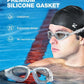 ZIONOR G1 Lite Swim Goggles with Swim Cap Comfortable Anti-fog Swimming Goggles Cap Set for Adult Men Women