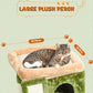 SYANDLVY Small Cat Tree for Indoor Cats, Cat Tower with Scratching Post, Modern Activity House for Large Cats, Condo with Board, Kittens Cave