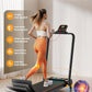 Treadmill Walking Pad with 10% Incline/Handle Bar/2 LED Display, 3.5HP Portable Treadmills for Home Small, Foldable Walking Pad Treadmill 350+lb Capacity, Smart App, 4 Adjustable Incline, RGB Light