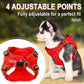 Dog Harness Step in Dog Vest Harness, Reflective Adjustable Puppy No Pull Harness Breathable Soft for Small and Medium Dogs Cats, Red, XS