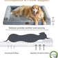 BFPETHOME Dog Beds for Large Dogs, Orthopedic Dog Bed for Medium Large Dogs,Big Waterproof Couch Pet Bed with Removable Washable Cover