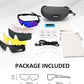 BangLong Polarized Sports Sunglasses Cycling Sun Glasses for Men Women with 5 Interchangeable Lenes for Running Baseball Golf