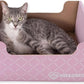 HIDE & SCRATCH Cat Scratcher Box and Cat Bed with Refillable Double-Sided Cardboard Scratch Pad for Indoor Cats