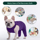 Kuoser Thigh Wound Sleeve for Dogs, Dog Recovery Sleeve for Back Legs, Pet Surgical Suit for Large Medium Small Dogs, Purple
