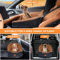 Vivifying Dog Car Seat for Small & Medium Dogs, Detachable & Washable Booster Seat for Pets Up to 30lbs, Travel Bed with Storage Pockets and Safety Belt – Brown&Black