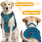 Heavy-Duty Tactical Dog Harness for Large Dogs, No Pull Adjustable Reflective Pet Vest with Molle System, K9 Military-Grade Control for Service Training, Outdoor & 10+ Breeds, Blue, Small