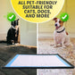 TidyFriend 2 Pk Pee Pad Holder Tray for 28” x 23” Pee Pads with Corner Lock Holes, Raised Edges, Non-Spill, Easy to Clean Silicone Dog Potty Tray Holder, for Indoor Floor Protection (Black)