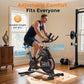 YOSUDA Magnetic Exercise Bike,Stationary Bikes for Home with Exclusive App, 400 lbs Weight Capacity & 50 lbs Flywheel, Indoor Cycling Bike with Tablet Holder & Adjustable Seat and Handlebars
