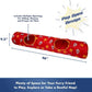 NFL Kansas City Chiefs Cat Tunnel Tube Toy with Plush Football Catnip and Feathers Collapsible Tunnel for Cats to Play, Peek and Hide, Sporty & Fun Cat Tunnel Toy with Team Logo All-Over Design!