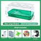 Aquatic Turtle Tank Habitat Kit Stone+Filter+Heat Lamp Enhancing Interaction with 360° Viewing, Standalone Filtration, DIY Creative Zone, Enriched Living (Green, Large[with Light])