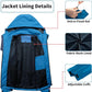 Mens Lightweight Waterproof Jacket Windproof Rain Hooded jackets for Running Hiking Cycling Travel M-7XL