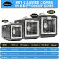 USA Pet Carrier & Crate 21'' - Premium Collapsible Design for Cats and Dogs - Portable Kennel for Small Pets - Indoor/Outdoor - 360-Degree Ventilation & Hard Plastic Wall Protection