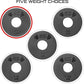 Micro Gainz Standard 1-Inch Center Hole Weight Plates, Set of 2 Black Fractional Plates Choose Set (.25LB-1.25LB), Designed for Standard 1-inch Barbells & Dumbbells, Made In USA