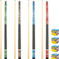 Pool Stick Set of 4, Pool Sticks for Adults, 58inch Billiard Cue Sticks with Maple Wood, Bar Billiard Cue Stick for Professional Billiard Players - 18oz, 19oz, 20oz, 21oz
