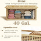 Bench with Storage, Acacia Laundry Hamper with Seat, Storage Benches with Seating for Entryway, Living Room, Bedroom, Bathroom (15.7x38.6x17.7in)