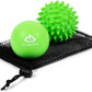 Physical Massage Therapy Lacrosse Ball Set Ideal for Yoga Deep Tissue Massage Trigger Point Therapy and Myofascial Release Physical Therapy Back Foot Plantar Fasciitis (Spiky Ball)