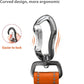 IOKHEIRA Orange Dog Seatbelt - Adjustable Reflective Bungee Harness with Aluminum Swivel Carabiner