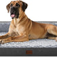 Orthopedic XXL Dog Bed for Extra Large Dogs, Waterproof Memory Foam Dog Beds with Sides, Egg-Crate Foam and Non-Slip Bottom Big Dogs Beds with Washable Removable Cover(XX-Large,Dark Grey)