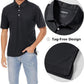 MAGCOMSEN Men's Polo Shirts 3 Buttons Casual Work T Shirts Quick Dry Short Sleeve Golf Shirt Pique Jersey Outdoor Performance