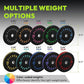 Bumper Plates 2 - Inch Olympic Weight Plate Set for Barbell, 10-55 lb Rubber Weights Sets for Home Gym, Strength Training Plate, Weight Lifting, Black