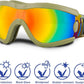 Small Dog Sunglasses with Adjustable Strap UV Protection, Winproof Puppy Sunglasses, Suitable for Dogs Eyes Protection，Soft Dog Goggles